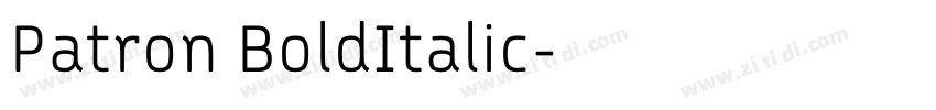 Patron BoldItalic字体转换